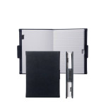 HUGO BOSS HNM633N Lined A6 notepad with leather-effect case