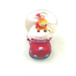 Small Christmas Glass Snowball With Reindeer Inside