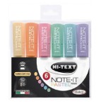 Etafelt HI-TEXT Pastel highlighter Note-It 6 colors