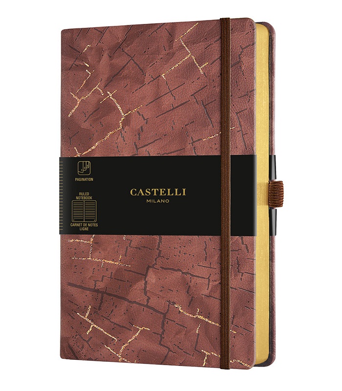 Castelli Milano WABI SABI Bark Notebook Rigid Cover