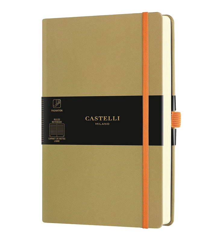 Castelli Milano AQUARELA Olive Notebook Rigid cover