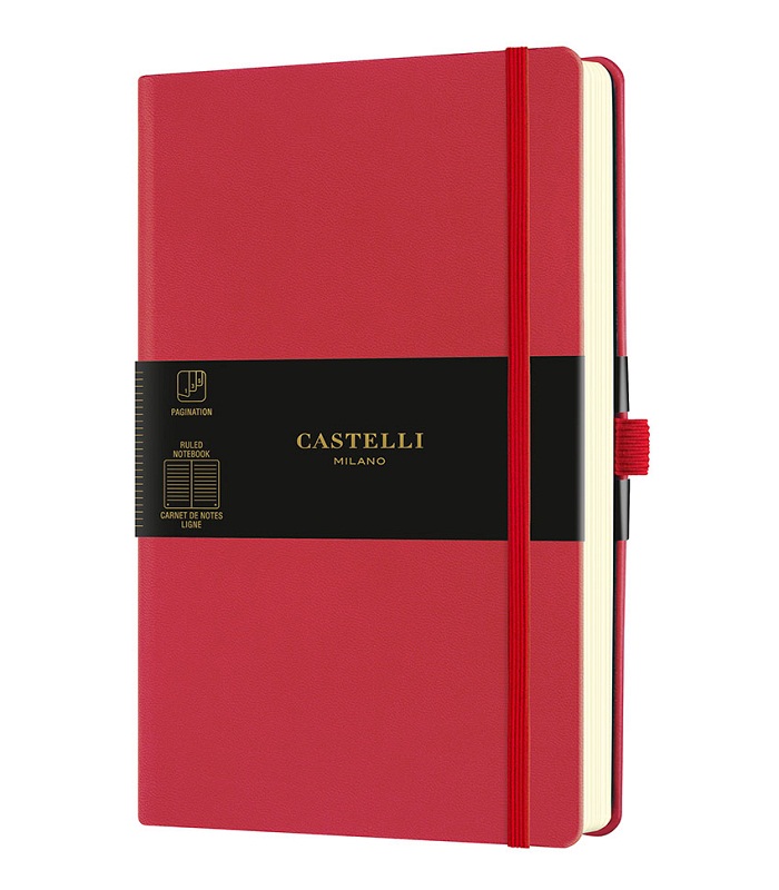 Castelli Milano AQUARELA Coral Notebook Rigid cover
