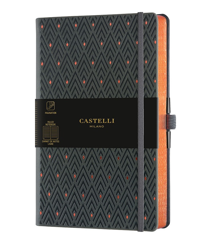 Castelli Milano COPPER & GOLD Diamonds Copper Notebook Rigid cover