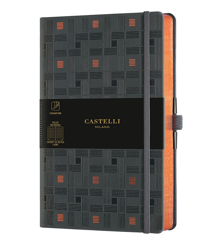 Castelli Milano COPPER & GOLD Weaving Copper Notebook Rigid cover