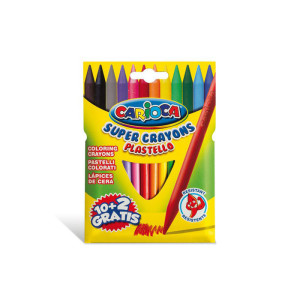 Pastel Crayons Carioca Round, 12 pieces