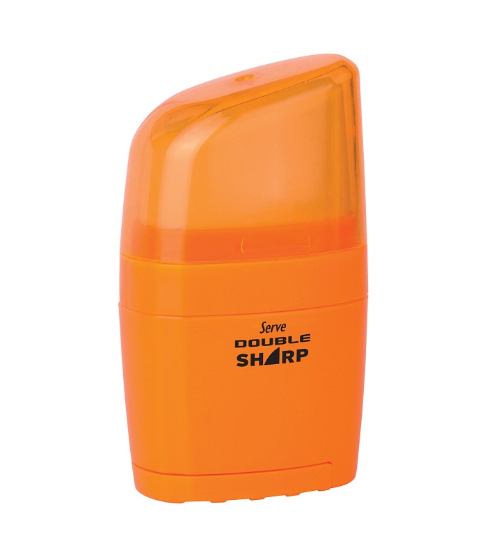 Serve Double Sharp - Pastel Colours Eraser & Sharpener