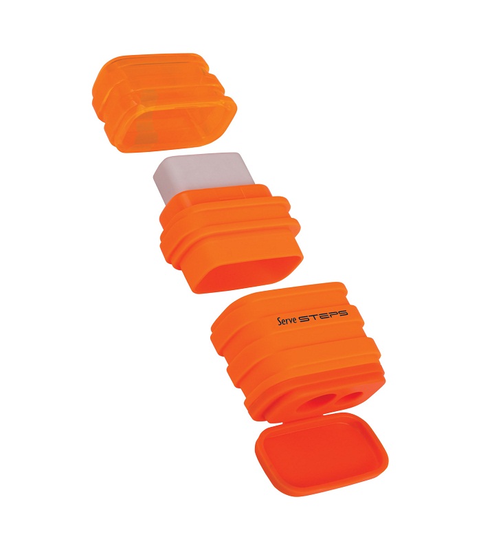 Serve Steps - Fluo Colours Eraser