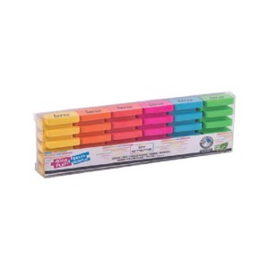 Serve Steps - Fluo Colours Eraser set of 2