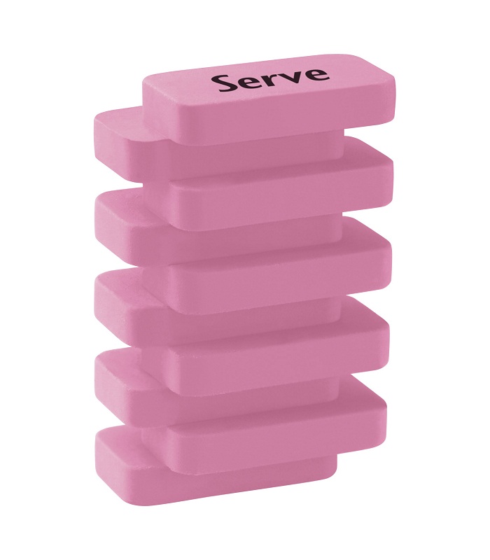 Serve Steps - Pastel Colours Eraser
