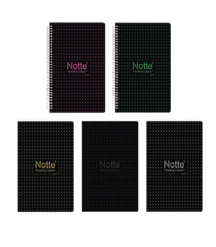 Notte® Black PP Cover Notebook