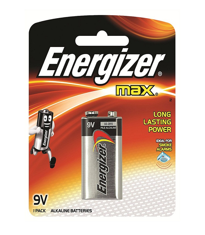 Energizer Max 9v 1 Pack Alkaline Batteries Multi Purpose Long Lasting