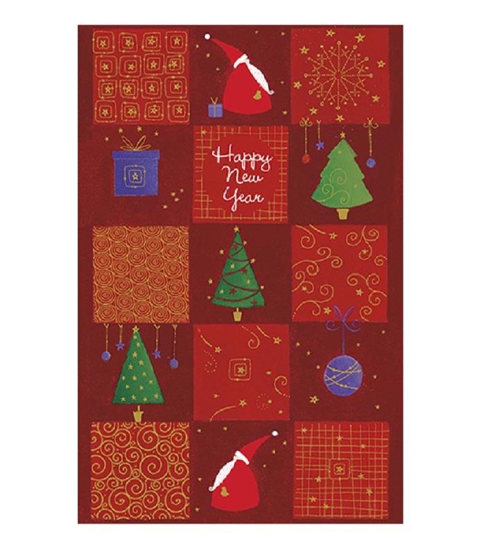 Editor :  Unique Red Christmas Greeting Card