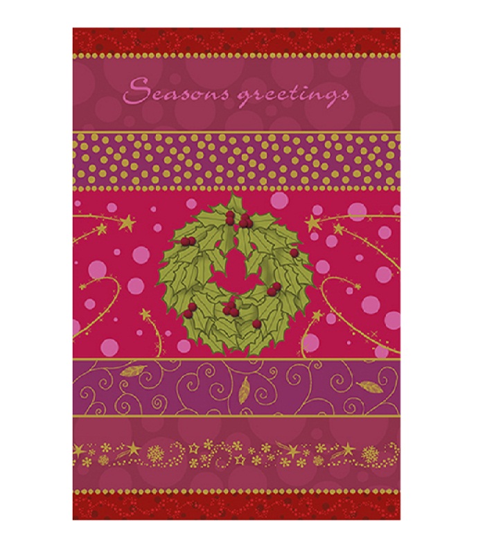 Editor : Wreath Christmas Card