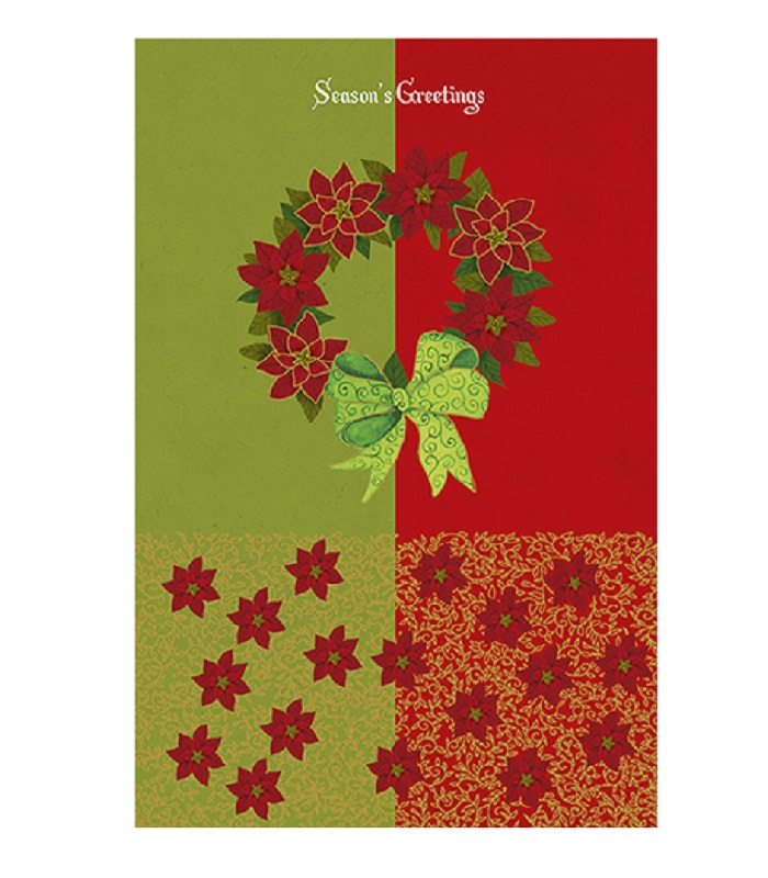 Editor : Greeting Card with wreath on it