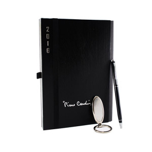 Agenda and keychain and Ballpoint pen gift set