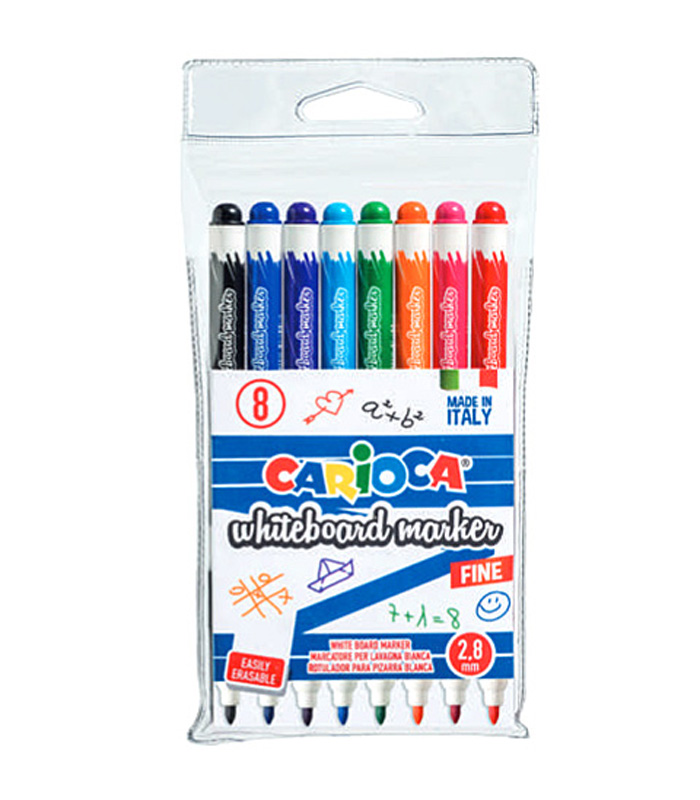Whiteboard Markers 8 Carioca Colors