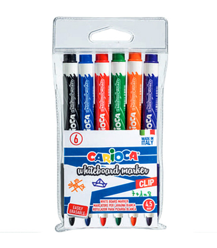 Whiteboard markers 6 Carioca colors