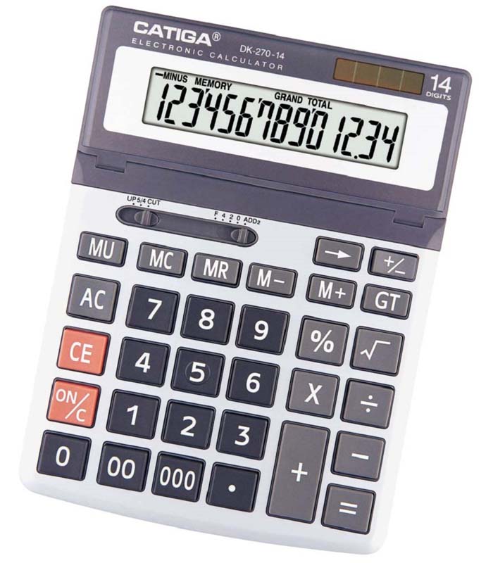 Catiga 14 Digits Calculator DK-270-14