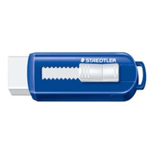 Staedtler 525 PS1 S PVC-Free Eraser with Sliding Plastic Sleeves