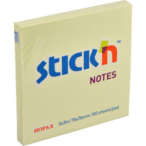 Hopax Stick'n Paper Pastel Yellow