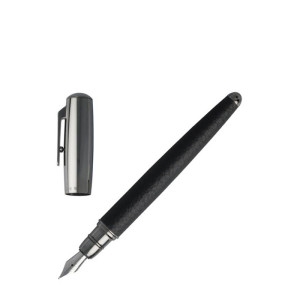 HUGO BOSS HSL6042A Fountain pen with grained-leather barrel