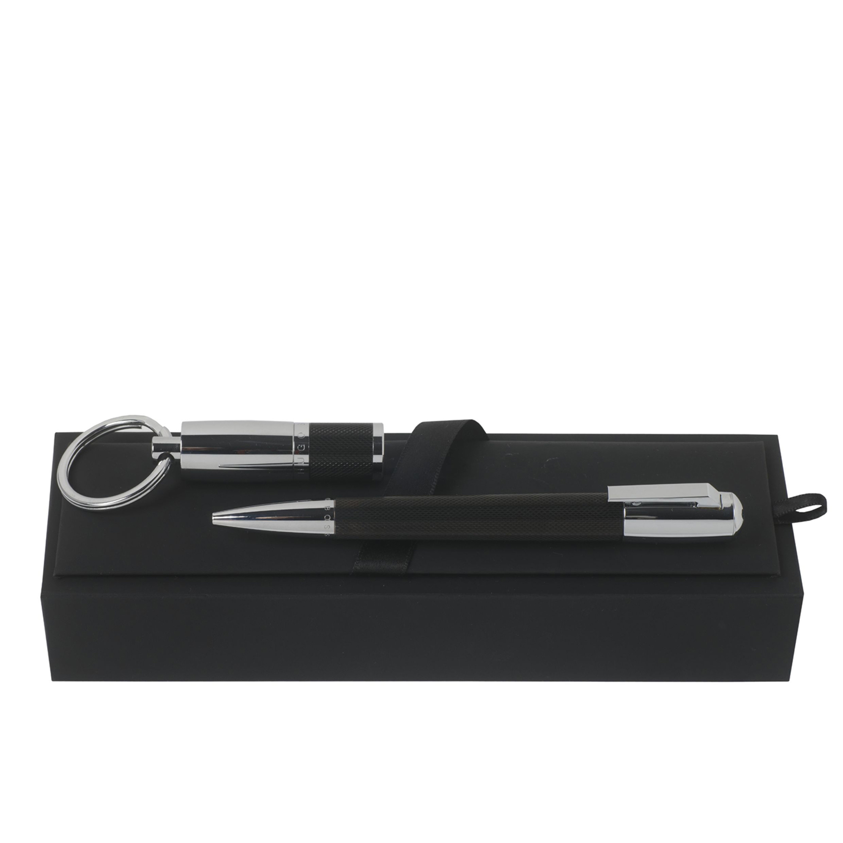 Hugo Boss Pure Black BallPoint Pen And USB Stick Gift Set