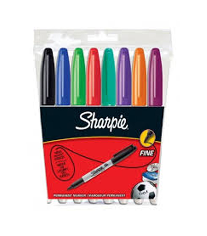 Sharpie Permanent Markers 8 Pack P.  Assorted
