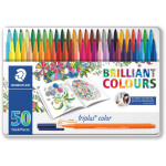 Staedtler Triplus Color Pens Johanna Basford Edition Tin of 50 Colours - 1.0mm
