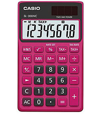Casio 8 Dígitos Pocket Calculator SL-300NC