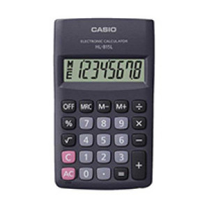 Casio Calculator HL 815L WE Black pocket 8-digit