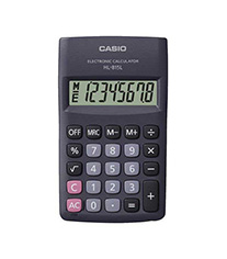 Casio Calculator HL 815L WE Black pocket 8-digit