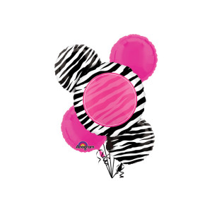 Zebra Party Bouquet of Balloons