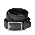 MontBlanc Black Leather Belt
