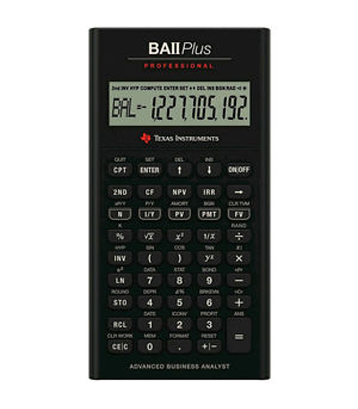 Texas Instruments Ti-BAII+ Professional Financial Calculator