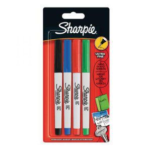 Sharpie Ultra Fine Assorted Marker (Pack of 4)