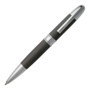 HUGO BOSS HSW7774D  Ballpoint Pen Stripe Chrome Dark Matt